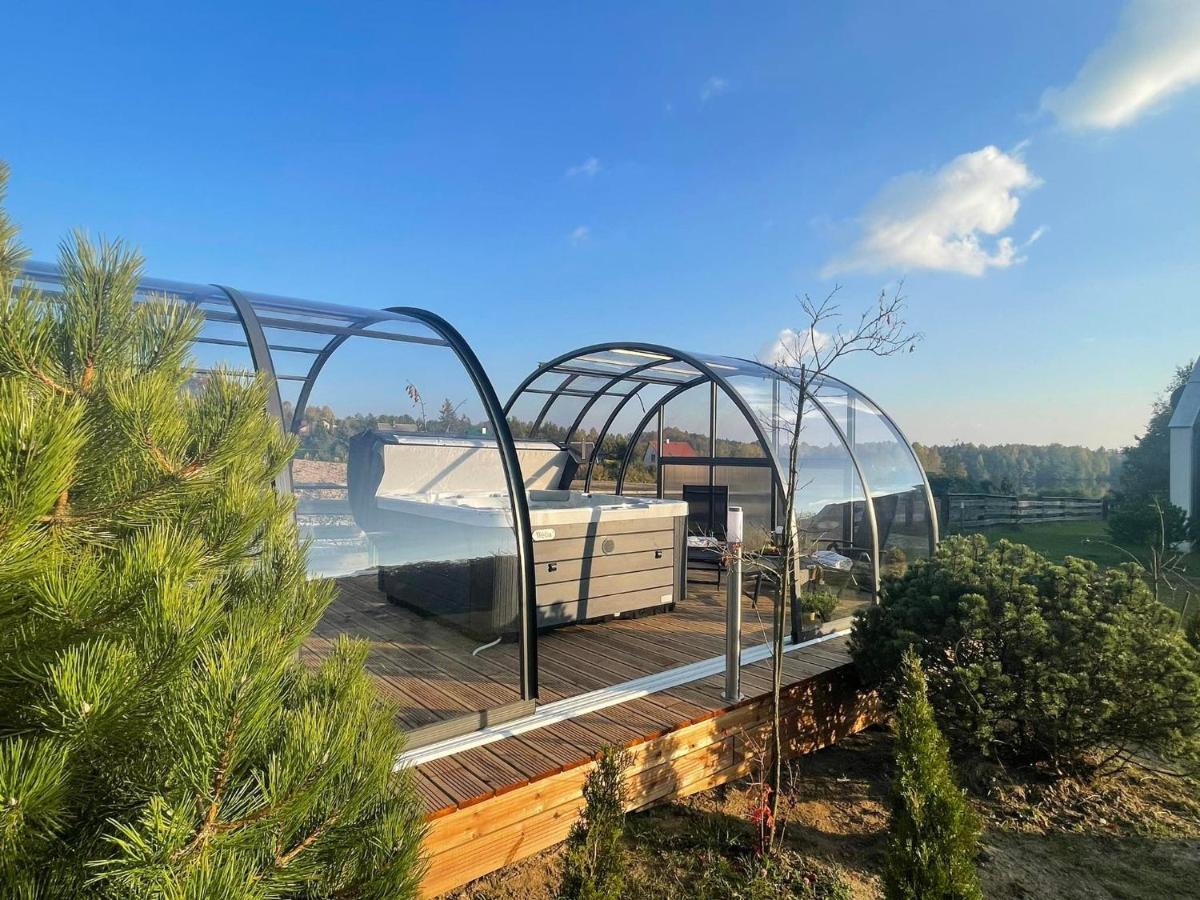 Osada Skoczkowo Komfortowe Domki Z Jacuzzi Nad Jeziorem- Sauna- Balia- Prywatny Staw Wedkarski Podiazy المظهر الخارجي الصورة